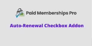 Paid Memberships Pro Auto-Renewal Checkbox GPL